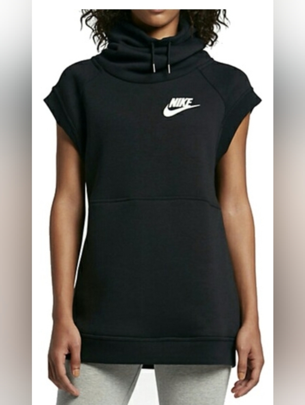 Nike Rally funnel neck sleeveless sweatshirt L